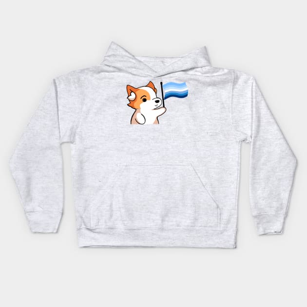 Gay Pride - Corgi Version Kids Hoodie by Forsakendusk